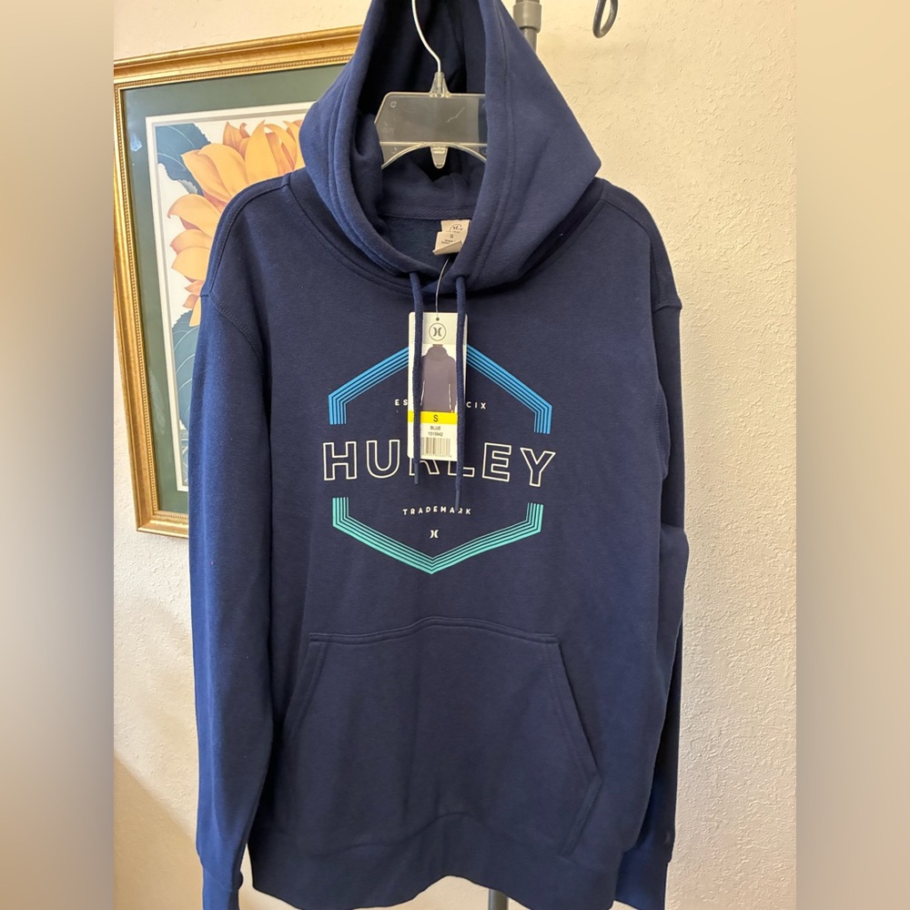 Hurley Men's Navy Hoodie Sweater